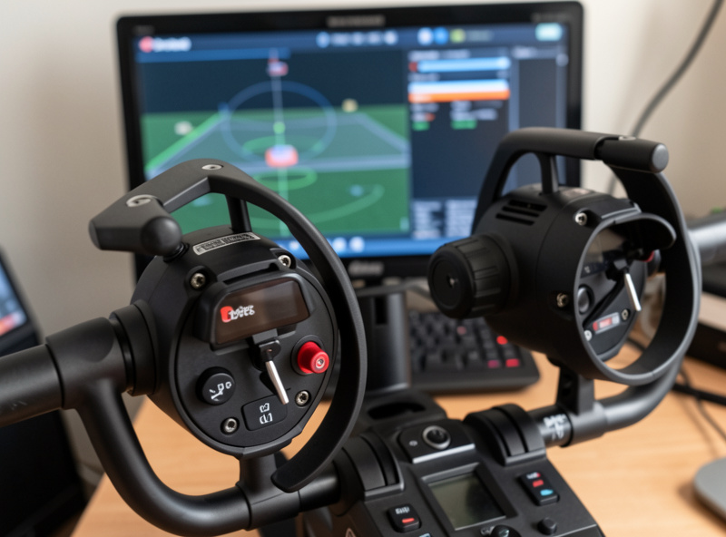 Calibrating FPV radio gimbals in a simulator settings screen